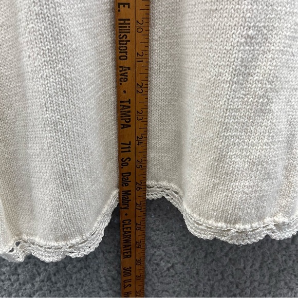 Vtg Shenanigans Knit Sweater Women L Floral Grandma Cottage Core Style Beaded - Picture 10 of 10